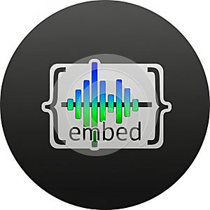 Icon featuring the word 