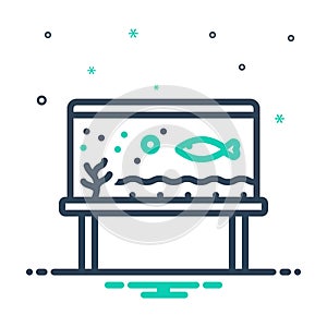 Mix icon for Fish In Aqarium, water and seafood