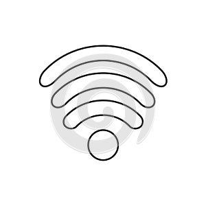 Icon flat design Internet Wi fi symbol. vector illustration