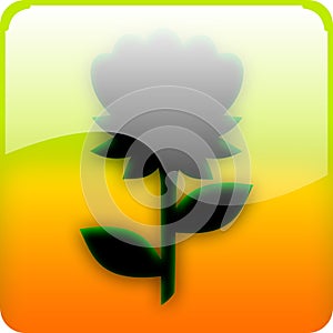 Icon with flower