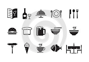 Icon food, vector