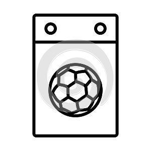 Icon Of Football Calendar