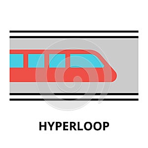 Icon of future technology - hyperloop