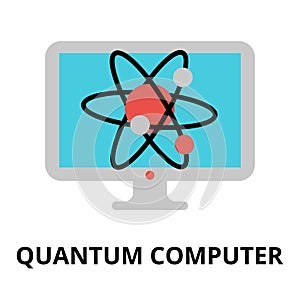 Icon of future technology - quantum computer