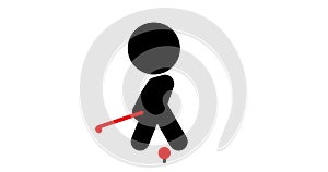 Icon Golf Swing Animation