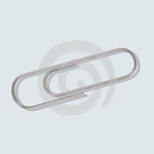 Icon graphic of clip attachment vector illustration Concept