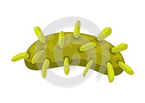 Icon green bacterium.