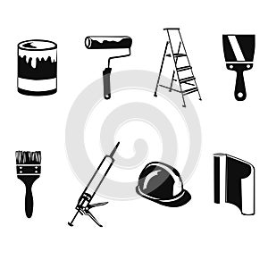 Icon home repair silhouette