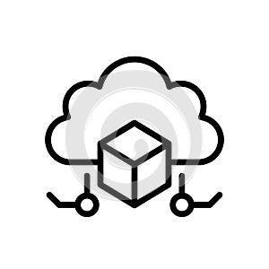Icon, Icon Cloud Computing Data Transmission.