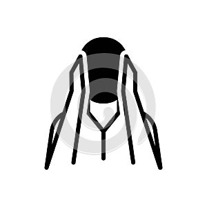 Black solid icon for Ignore, avoid and neglect