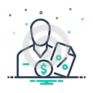 Mix icon for Imposed, foist and levy