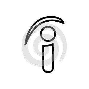 Black line icon for Indeed, really and virtually