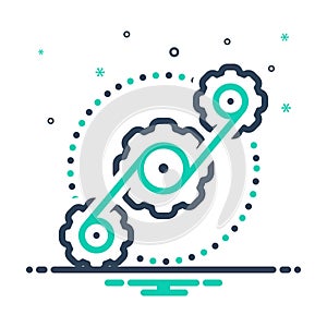 Mix icon for Integration, combination and integral