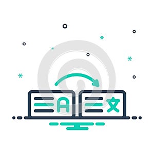 Mix icon for Interpret, translate and language