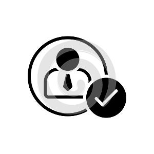 Black solid icon for Only, just and one