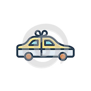 Color illustration icon for Just, newlywed and merely