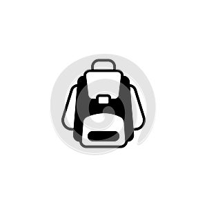 Icon. Knapsack symbol sign