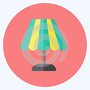 Icon Lamp. suitable for web interface symbol. flat style. simple design editable. design template vector. simple symbol