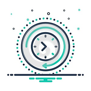 Mix icon for Later, hereinafter and afterwards