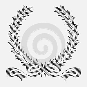 Icon laurel wreath, spotrs design