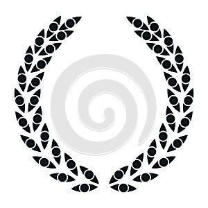 Icon laurel wreath, spotrs design - original illustration