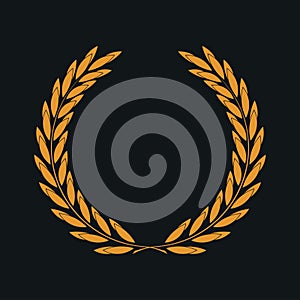 Icon laurel wreath, spotrs design - original illustration