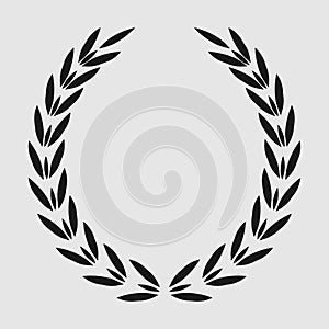 Icon laurel wreath, spotrs design - vector