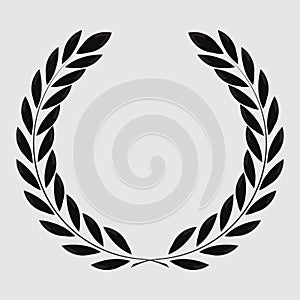 Icon laurel wreath, spotrs design - vector