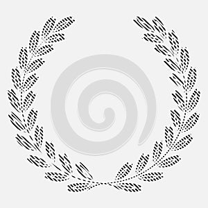 Icon laurel wreath, spotrs design - vector