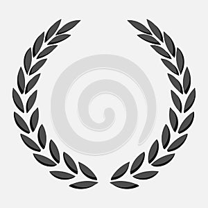 Icon laurel wreath, spotrs design - vector