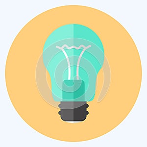 Icon Light Bulb. suitable for Home symbol. flat style. simple design editable. design template vector. simple symbol illustration