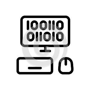 Icon computer binary coding