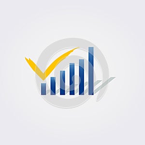 Icon for Logo Design Finance Real Estate and Asset Management Arrow Chart Trading Private Equity Banking Vector