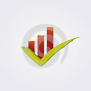 Icon for Logo Design Finance Real Estate and Asset Management Arrow Chart Trading Private Equity Banking Vector