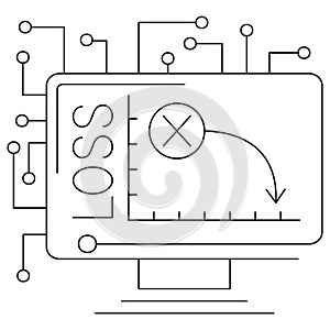 Icon of loss function in AI