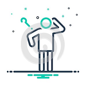 Mix icon for Lost, missing and doubt