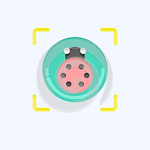 Icon Macro Photography. related to Photography symbol. flat style. simple design editable. simple illustration photo