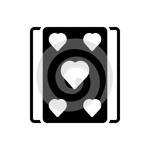 Black solid icon for Meld, card and game