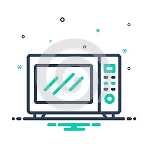 Mix icon for Microwave, oven and kitchen