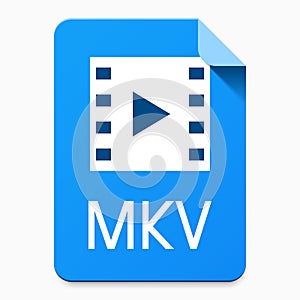 MKV flat style file type pictogram