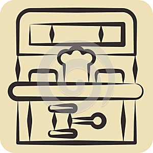 Icon Mole Game. related to Amusement Park symbol. hand drawn style. simple design editable. simple illustration