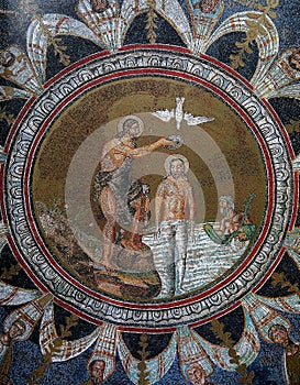 Icon mosaic in the Baptistry of Neon, Ravenna