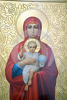 Icon of Mother of God and Jesus Christ