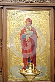 Icon of Mother of God and Jesus Christ