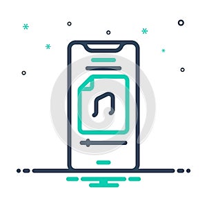 Mix icon for Music File, music and play