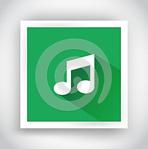 Icon of music for web and mobile applications