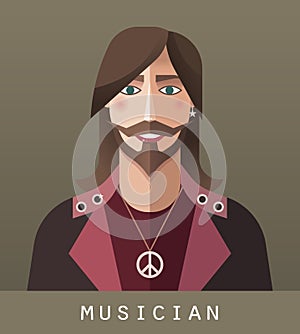 The icon of musician