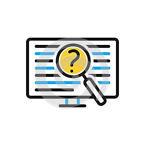 Multi color icon for Often, oftentimes and digital