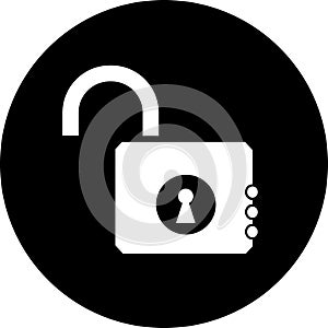 Icon of opened lock