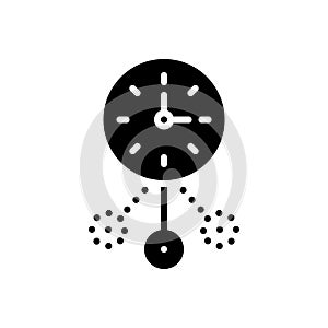 Black solid icon for Oscillate, shudder and vibrancy